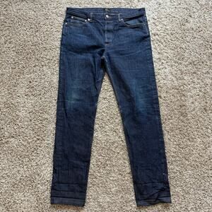 A.P.C. APC Petit New Standard Blue Indigo Raw Denim Jeans Size 36x32
